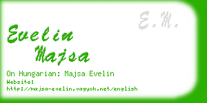 evelin majsa business card